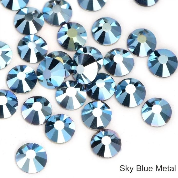 Non Heat Fix Rhinestones blue