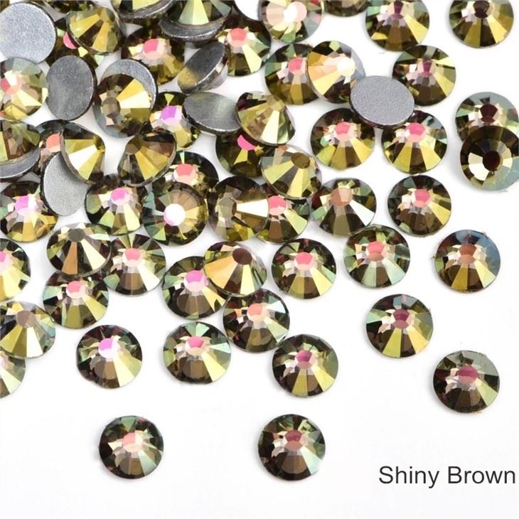 Non Heat Fix Rhinestones gold