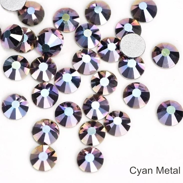 Non Heat Fix Rhinestones green
